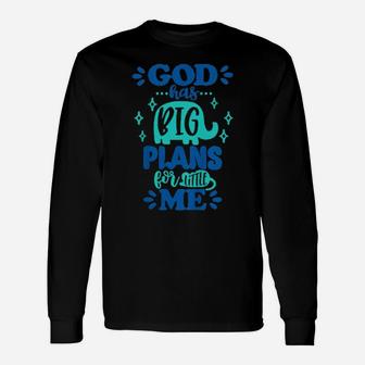 God Has Big Plans Jesuss Christian Elephant Rat Long Sleeve T-Shirt - Monsterry