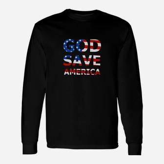 God Bless America Long Sleeve T-Shirt - Monsterry UK