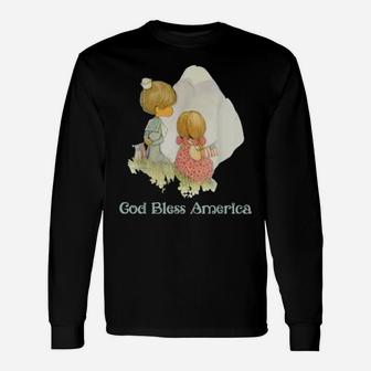 God Bless America Long Sleeve T-Shirt - Monsterry DE