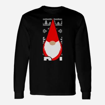 God Jul Gnome Tomte Ugly Christmas Tee Scandinavian Unisex Long Sleeve | Crazezy
