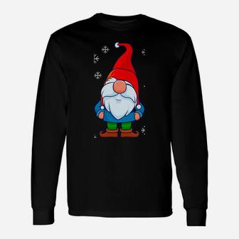 God Jul, Swedish Tomte Gnome, Scandinavian Merry Christmas Unisex Long Sleeve | Crazezy