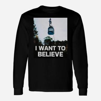 Gondola 'I Want To Believe' Sweatshirt Unisex Long Sleeve | Crazezy