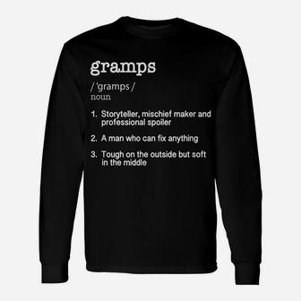 Gramps Definition T Shirt - Funny Father's Day Gift Tee Unisex Long Sleeve | Crazezy