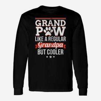 Grand Paw Like A Regular Grandpa But Cooler Funny Dog Dad Zip Hoodie Unisex Long Sleeve | Crazezy AU