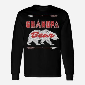 Grandpa Bear Vintage Tee Father's Day Grumpa Gift Granddad Sweatshirt Unisex Long Sleeve | Crazezy AU