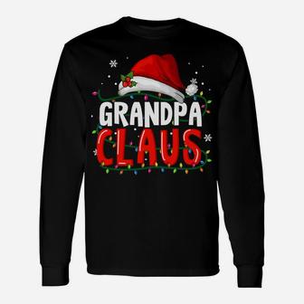 Grandpa Claus Christmas Famiy Matching Pajamas Team Santa Unisex Long Sleeve | Crazezy AU