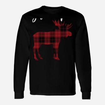 Grandpa Moose Xmas Matching Family Christmas Pajamas Pjs Sweatshirt Unisex Long Sleeve | Crazezy