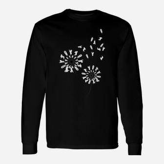 Great Pyrenees Flower Fly Dandelion Funny Dog Lover Unisex Long Sleeve | Crazezy