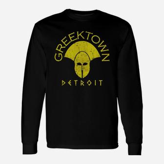 Greektown Detroit Clothing Apparel Shirts Long Sleeve T-Shirt - Thegiftio UK