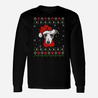 Greyhound Dog Xmas Gift Ugly Greyhound Christmas Sweatshirt Unisex Long Sleeve | Crazezy