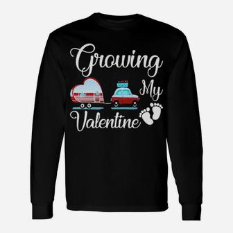 Growing My Valentine Long Sleeve T-Shirt - Monsterry AU