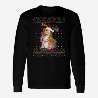 Guinea Pig Animal Ugly Sweater Christmas Puppy Animal Lover Unisex Long Sleeve | Crazezy