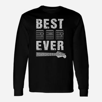 Guitarist Father Best Dad Ever D A D Chord Gifts Guitar Unisex Long Sleeve | Crazezy AU