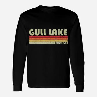 Gull Lake Michigan Funny Fishing Camping Summer Gift Unisex Long Sleeve | Crazezy DE