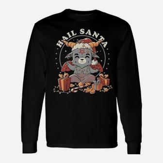 Hail Santa Long Sleeve T-Shirt - Monsterry