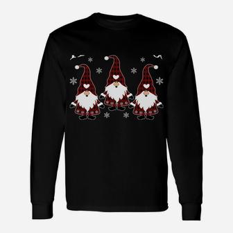 Hanging With My Gnomies Garden Gnome Santa Christmas Unisex Long Sleeve | Crazezy
