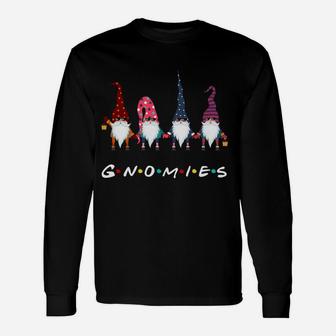 Hanging With My Gnomies Gnome Friend Christmas Lovers Sweatshirt Unisex Long Sleeve | Crazezy AU