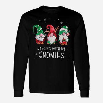 Hanging With My Gnomies Nordic Santa Gnome Christmas Pajama Unisex Long Sleeve | Crazezy UK