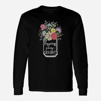 Happiness Is Being A Granny Flower Unisex Long Sleeve | Crazezy