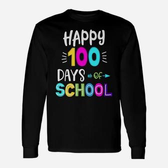 Happy 100 Days Of School Pre-K 1St Grade Teacher Outfit Unisex Long Sleeve | Crazezy