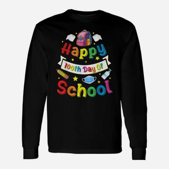 Happy 100 Days Of School Shirt For Teachers & Students Gift Unisex Long Sleeve | Crazezy