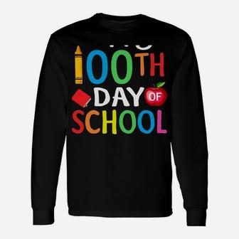 Happy 100Th Day Of School Shirt For Teacher Or Child Sweatshirt Unisex Long Sleeve | Crazezy