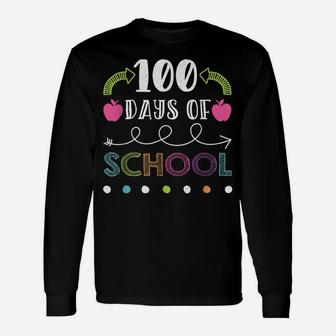 Happy 100Th Day Of School Shirt For Teacher Or Child Unisex Long Sleeve | Crazezy UK