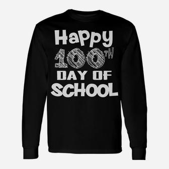 Happy 100Th Day Of School Tshirt Child Teacher Shirt 100 Day Unisex Long Sleeve | Crazezy