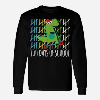 Happy 100Th Day One Hundred Days Of School Design Unisex Long Sleeve | Crazezy