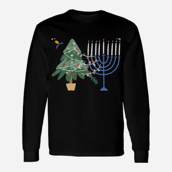 Happy Chrismukkah Funny Hanukkah And Christmas Gift Unisex Long Sleeve | Crazezy