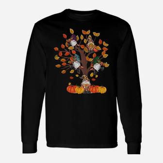 Happy Fall Y'all Gnomes Tree Pumpkin Autumn Thanksgiving Sweatshirt Unisex Long Sleeve | Crazezy AU