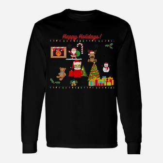 Happy Holidays Merry Christmas Shirt To Enjoy The Holidays Unisex Long Sleeve | Crazezy