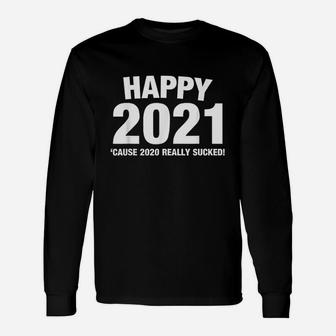 Happy New Year 2021 Long Sleeve T-Shirt - Thegiftio UK