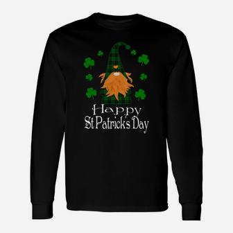 Happy St Patrick's Day Gnomes Shamrock St Pats Day Shirts Unisex Long Sleeve | Crazezy