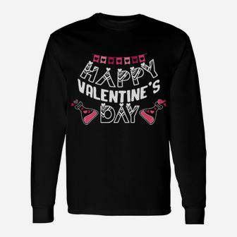 Happy Valentine's Day Long Sleeve T-Shirt - Monsterry