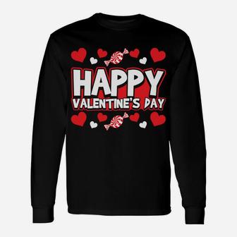 Happy Valentines Day Romantic Holiday February 14 Long Sleeve T-Shirt - Thegiftio