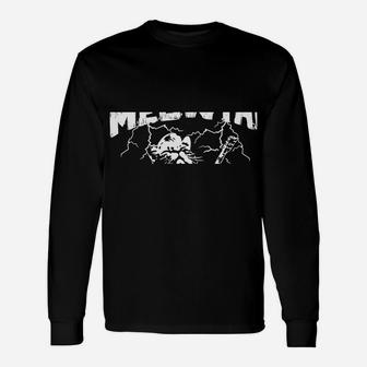 Heavy Meowtal - Cat Lover Gifts - Heavy Metal Music Gift Sweatshirt Unisex Long Sleeve | Crazezy