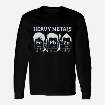 Heavy Metals Periodic Table Elements Printed Long Sleeve T-Shirt - Thegiftio