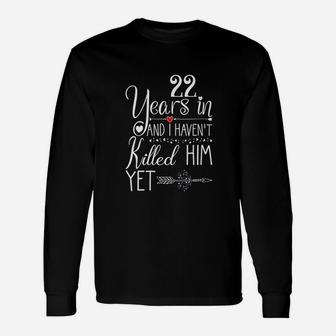 Her Just Married 22 Years Unisex Long Sleeve | Crazezy CA