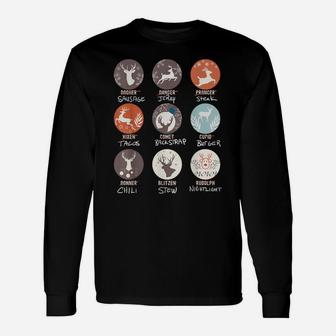 Hilarious Hunters Hunting All Santa's Reindeer Meat And More Unisex Long Sleeve | Crazezy AU