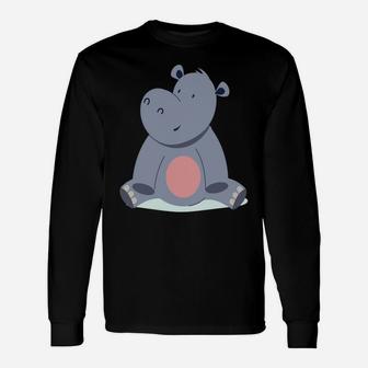 Hippos Are My Spirit Animal Design For Hippopotamus Lover Unisex Long Sleeve | Crazezy