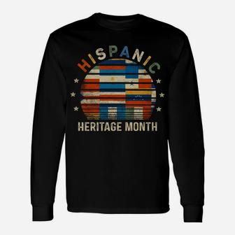 Hispanic Heritage Month Gifts Latin American Flags Latina Sweatshirt Unisex Long Sleeve | Crazezy