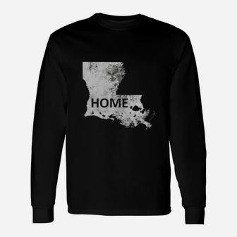 Home Louisiana T-shirt Long Sleeve T-Shirt - Thegiftio UK