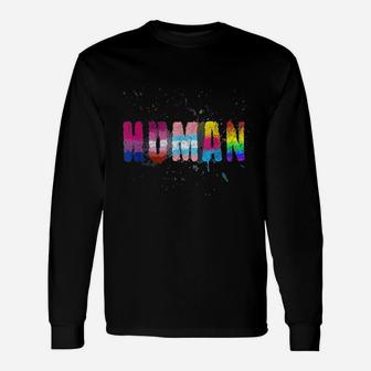 Human Colorful Unisex Long Sleeve | Crazezy