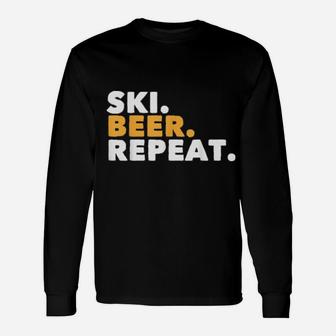 Humorous Skiing Enthusiast Travel Sayings Long Sleeve T-Shirt - Monsterry DE