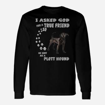 Hunting Dog Mom, Plotthund Dad Costume, Cute Plott Hound Unisex Long Sleeve | Crazezy UK