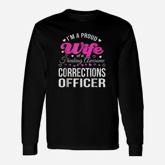I Am A Proud Wife Freaking Awesome Unisex Long Sleeve | Crazezy DE