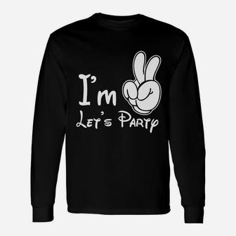 I Am Two Lets Party 2Nd Birthday Unisex Long Sleeve | Crazezy