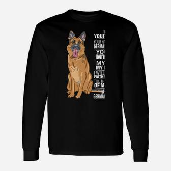 I Am Your Friend Your Partner Your German Shepherd Dog Gifts Unisex Long Sleeve | Crazezy