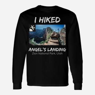 I Hiked Angel's Landing Zion National Park Utah Unisex Long Sleeve | Crazezy CA
